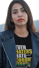Load image into Gallery viewer, Even Haters Hate - Women’s Black Premium Tee