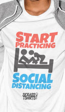 Load image into Gallery viewer, Social Distancing - Men’s Premium White Tee T-Shirts SICKASS TSHIRTS