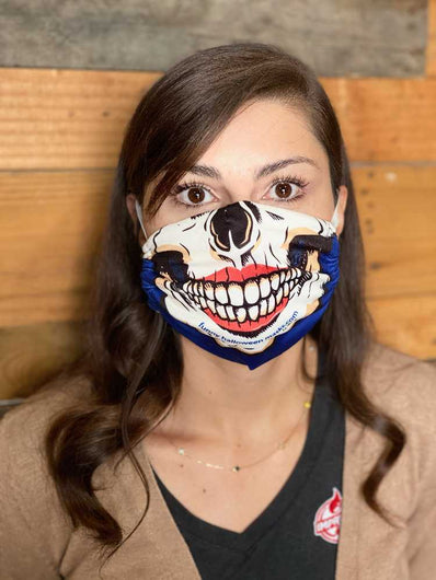 Skeleton Female Halloween Face Mask (Non-Medical)