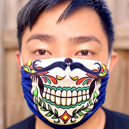 Male Day of the Dead Sickass Mask (Non-Medical)