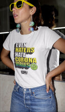 Load image into Gallery viewer, Even Haters Hate - Women’s Premium White Tee
