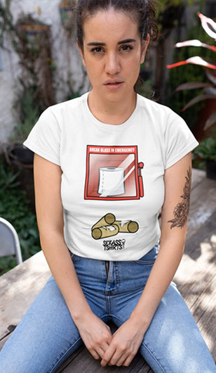 Toilet Paper - Women’s Premium White Tee
