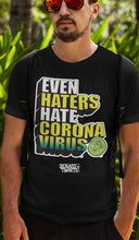 Load image into Gallery viewer, Even Haters Hate - Men&#39;s Premium Black Tee
