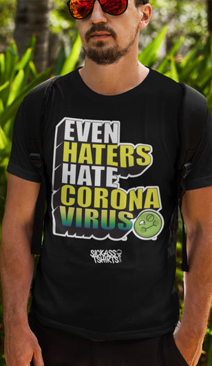 Even Haters Hate - Men's Premium Black Tee