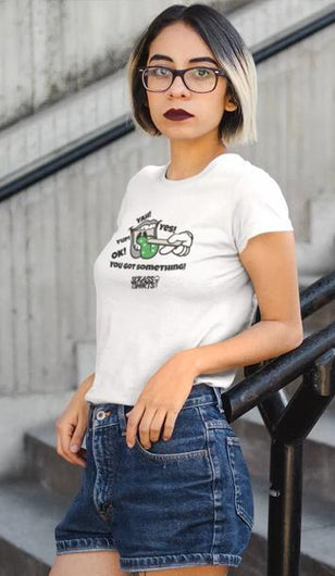 Lips and Tongue - Women’s Premium White Tee T-Shirts SICKASS TSHIRTS 