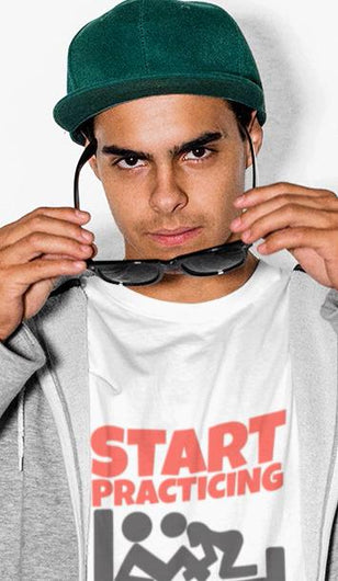 Social Distancing - Men’s Premium White Tee T-Shirts SICKASS TSHIRTS 